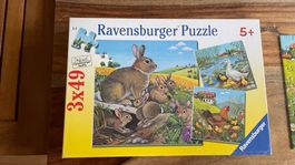 Puzzle 3 Stück, eine Schachtel