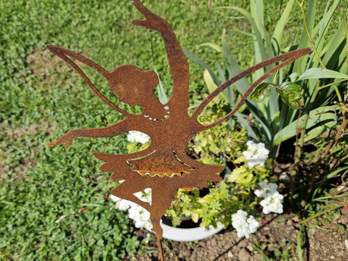 Alle Dekorationen: Fee Gartenstecker Edelrost 95cm – Neu und originalverpackt aus Matzendorf von Gartendeko-Shop 1