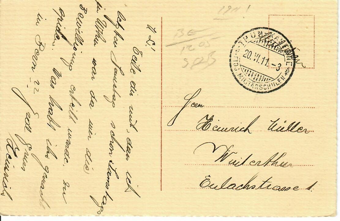Ansichtskarten: Thun 1911 – Gebraucht aus Hochdorf von Ziegel-16 1