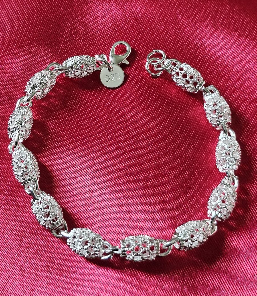 Armbänder & -reifen: Wunderschönes Armband, 925 versilbert, 20 cm – Neu (gemäss Beschreibung) aus Grenchen von maretop