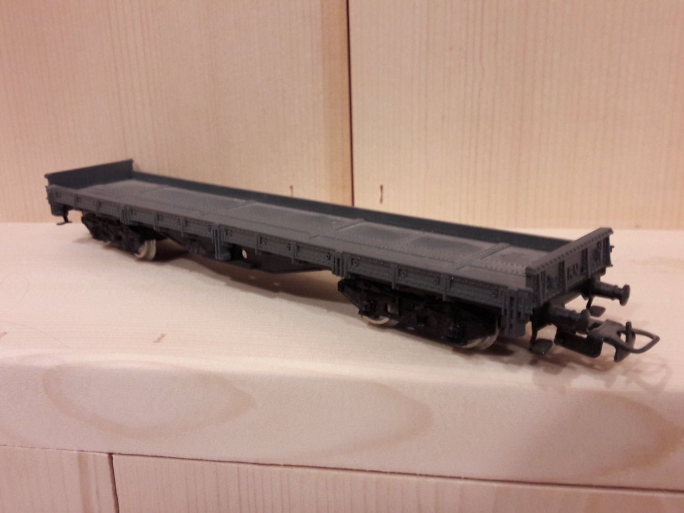Modellini di ferrovie: Electrtren HO DC : wagon plat 4 essieux – Usato da Buttes venduto da Cafe2005 5