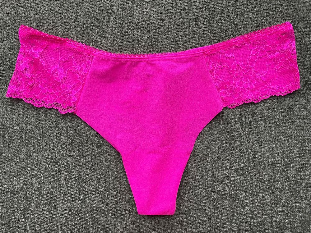 Victoria s Secret No Show Lace Thong M NEW (Neu und originalverpackt