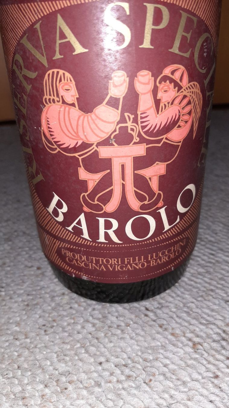 Wein: Bottiglia di vino Barolo riserva speciale 1970 – Gebraucht aus Porza von ulletta1 1