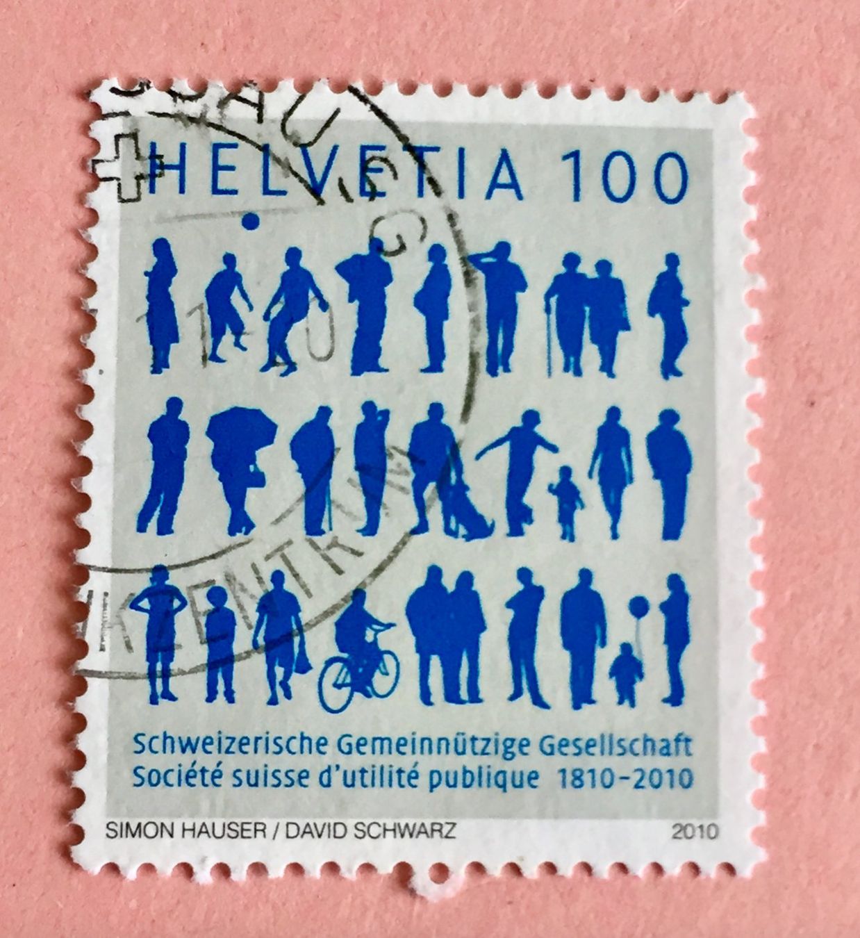 Tutti i francobolli: Nr.1354 mit Stempel 200 j.Schw.Gemeinn.Gesellschaft 2010    – Usato da Aarau venduto da Billa007