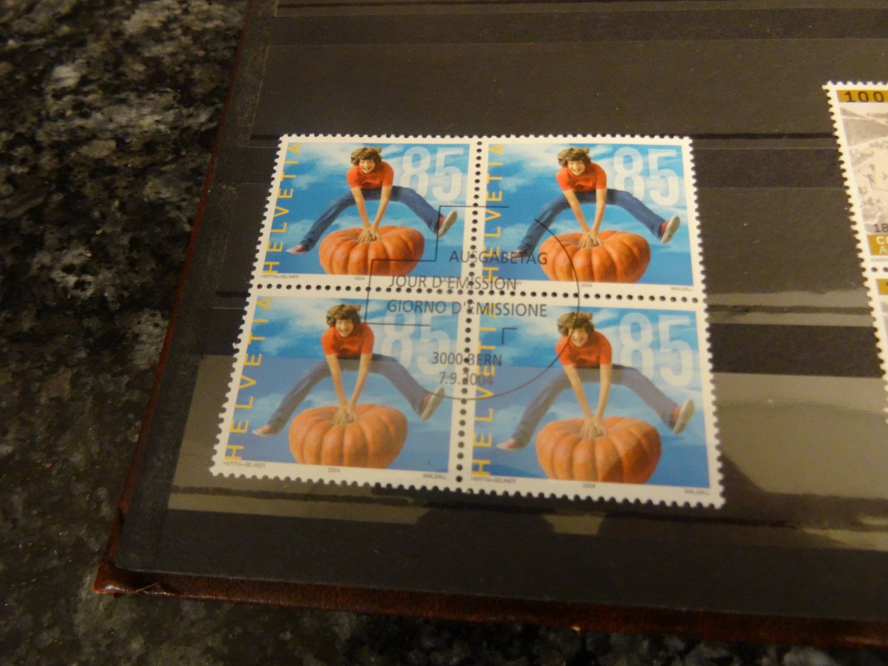 Tutti i francobolli: 2004 Suisse Balance Viererblock ET-STEMPEL – Usato da Olten venduto da pechsisa1