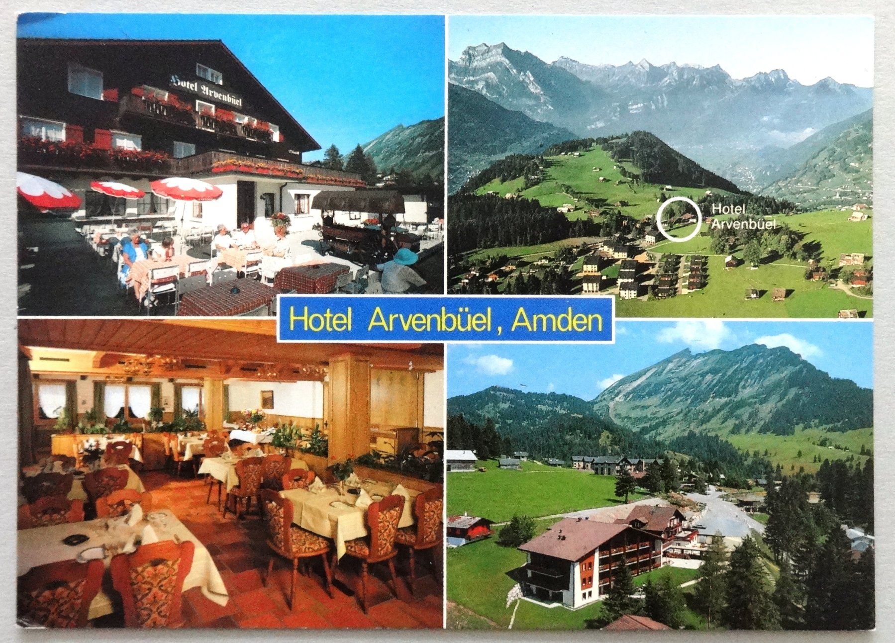 Ansichtskarten: Hotel Arvenbüel, Amden – Gebraucht aus Fétigny von Billy2miny