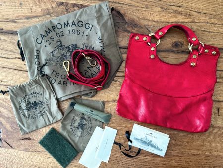 Campomaggi kleine Falttasche in rot
