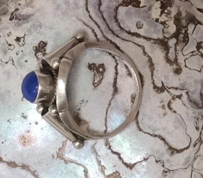 Anelli: Silberring Lapislazuli Vintage – Usato da Zürich venduto da Melody2000 3