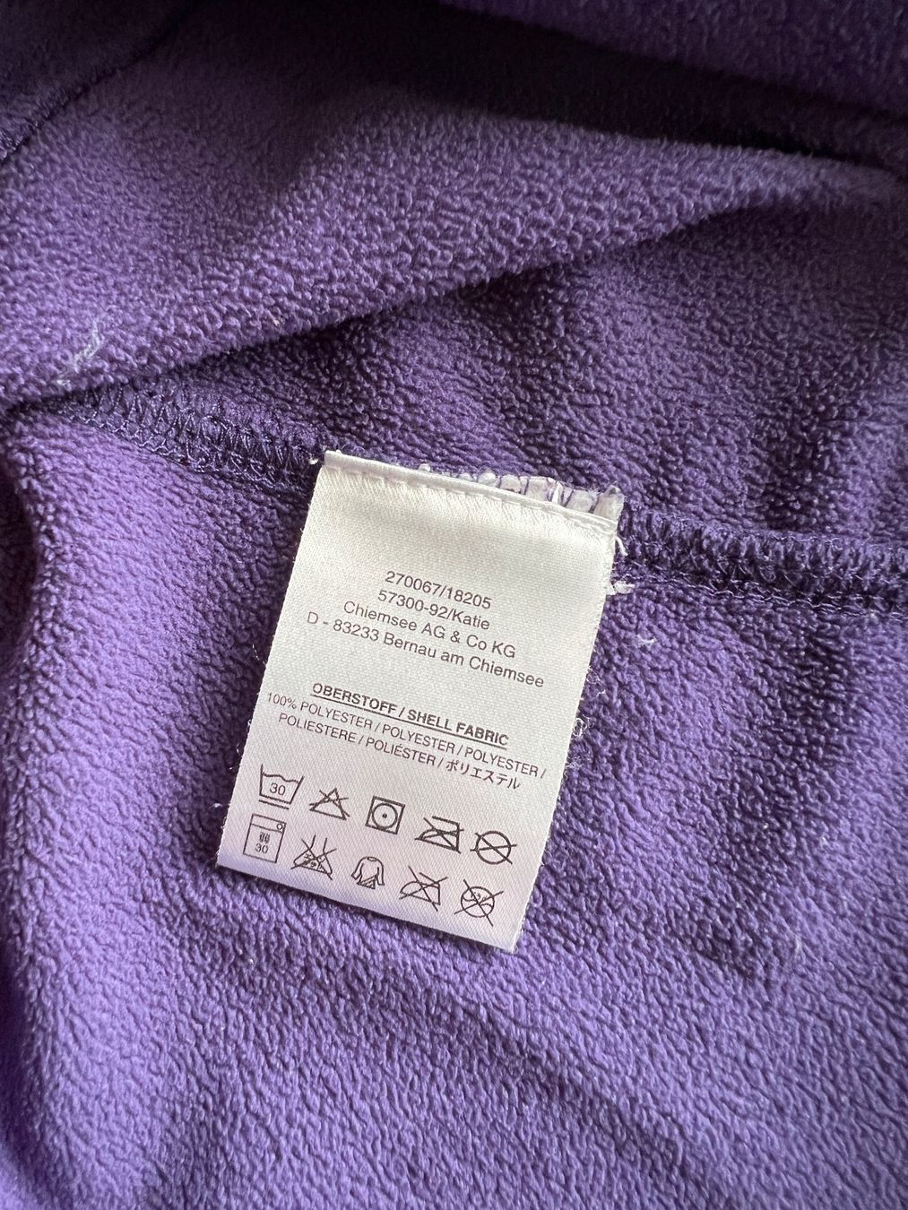 Chiemsee Pullover & Sweatshirts: Chiemsee - Micro Fleece Pullover mit Kapuze mulberry purple – Gebraucht aus Büetigen von Jabo 6