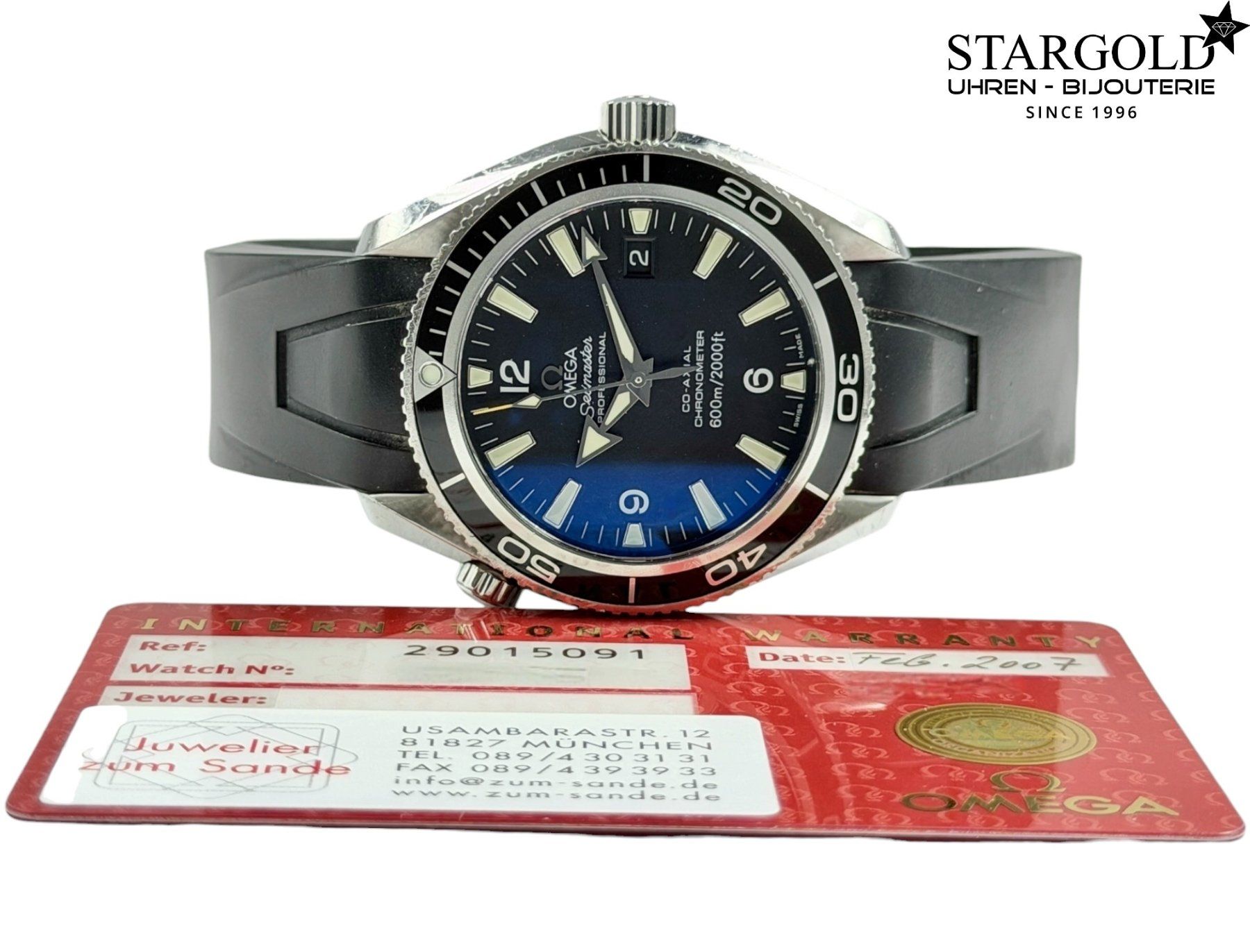 Omega Montres: Omega Seamaster Planet Ocean - 29015091 – D'occasion à Zürich par Stargold-Uhren 9