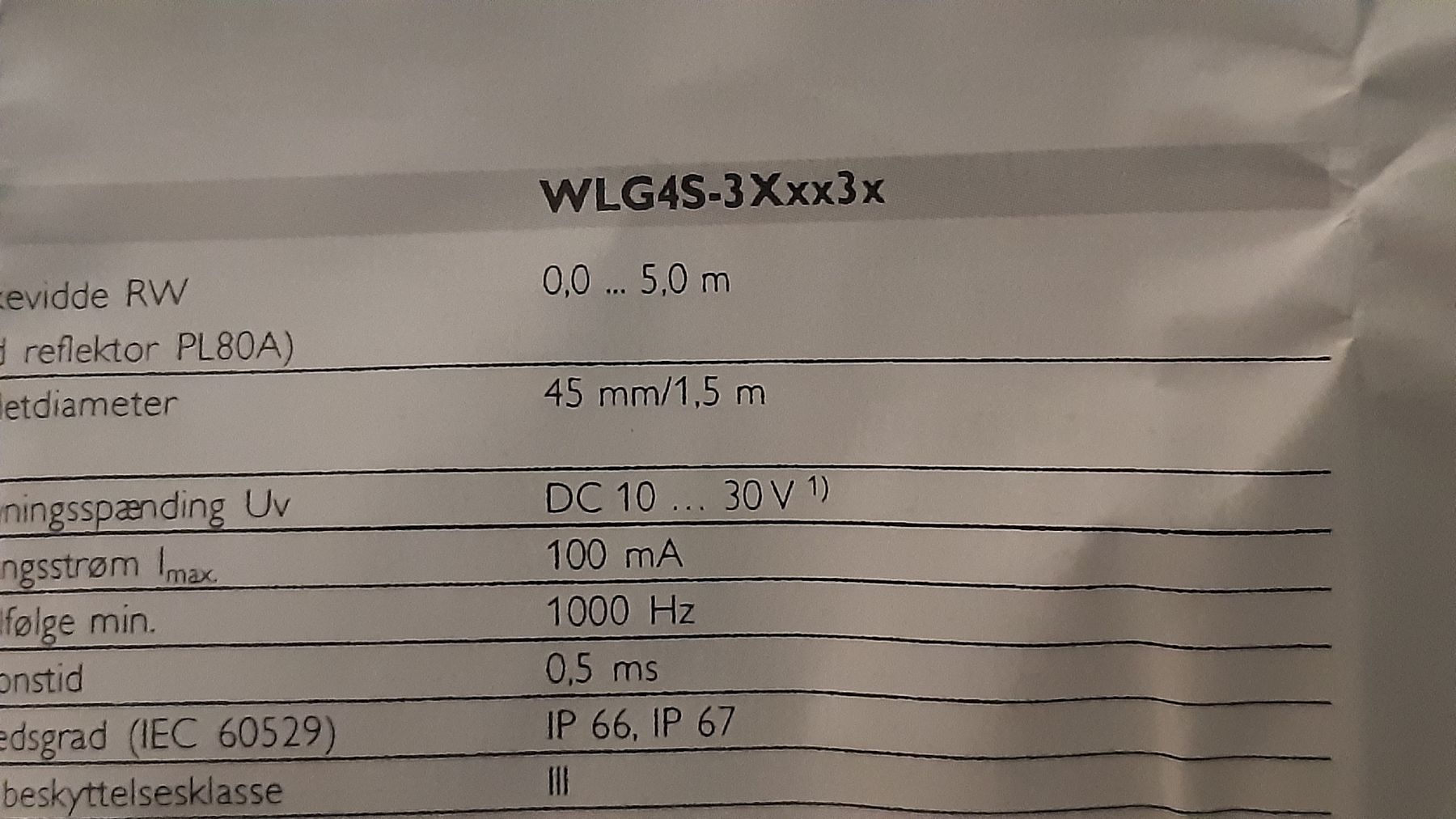 Componenti elettronici: SICK WLG4S-3P3132 Sensor - Neu & Originalverpackt! – Nuovo (secondo la descrizione) da Oey venduto da Parkplatzbrocki 8