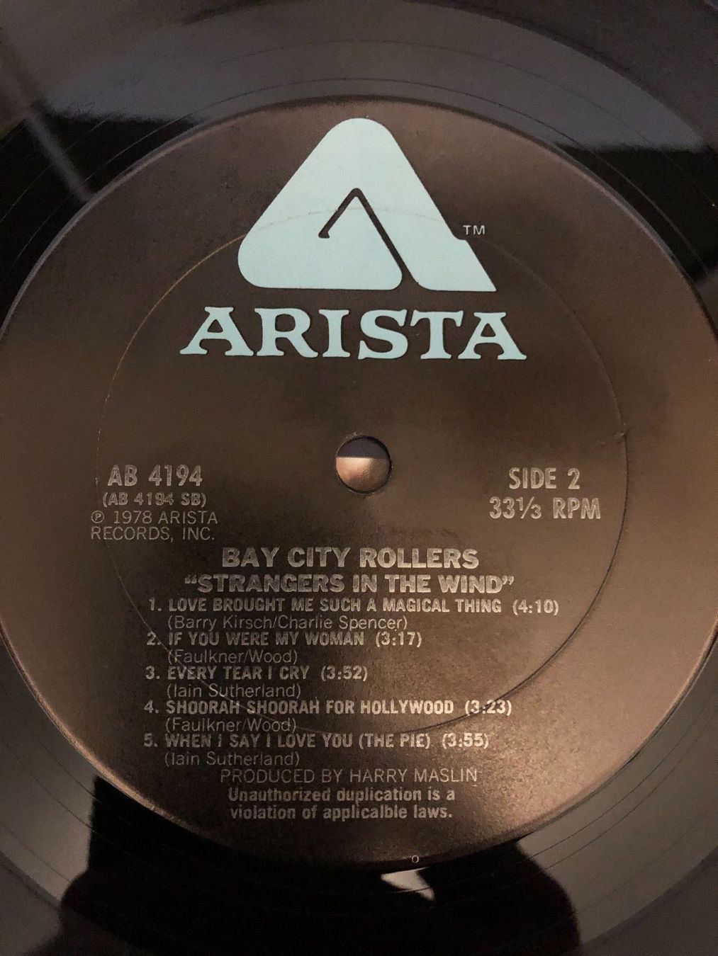 Dischi in vinile: Bay City Rollers-Stranger In The Wind LP – Usato da Schübelbach venduto da Klabauterli 3