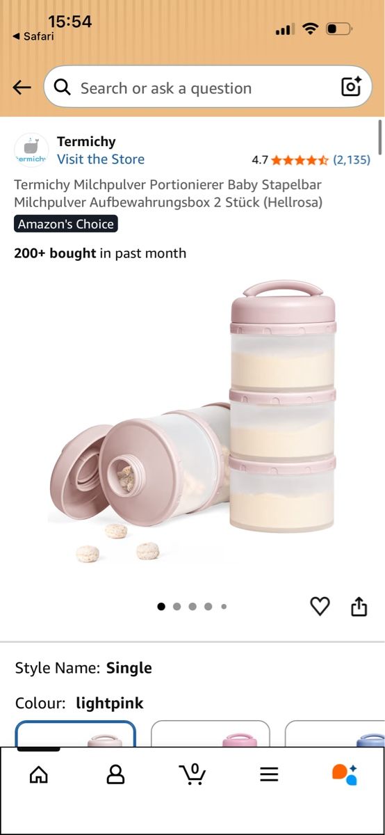 Pasti del neonato: Formula Dispenser, Stackable Milk Powder Storage Bo – Usato da Zürich venduto da ala_drq8 4