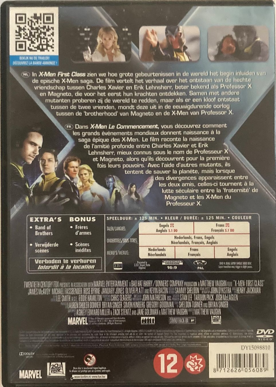 Alle DVDs: X-MEN FIRST CLASS (LE COMMENCEMENT) – Gebraucht aus Poliez-Pittet von Newtown-Records 1