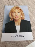Drucksignierte Autogrammkarte Ute-Henriette Ohoven. Rar!