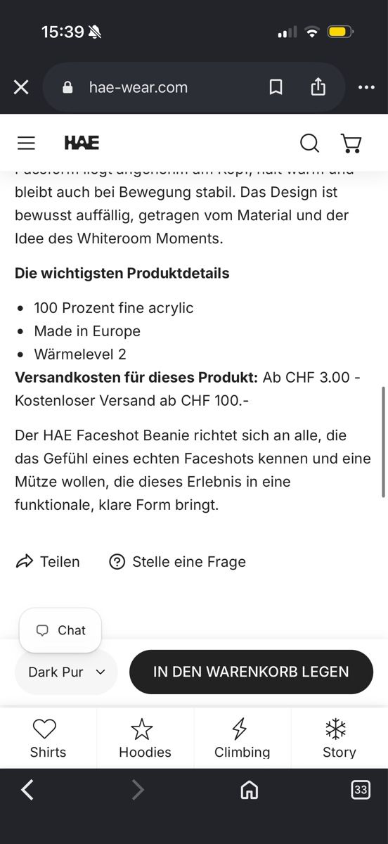 Copricapi, berretti & cappellini: HAE Faceshot Beanie – Nuovo (secondo la descrizione) da Schlieren venduto da NM_Nici 6