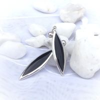 Ohrhänger Onyx Silber 925  NEU