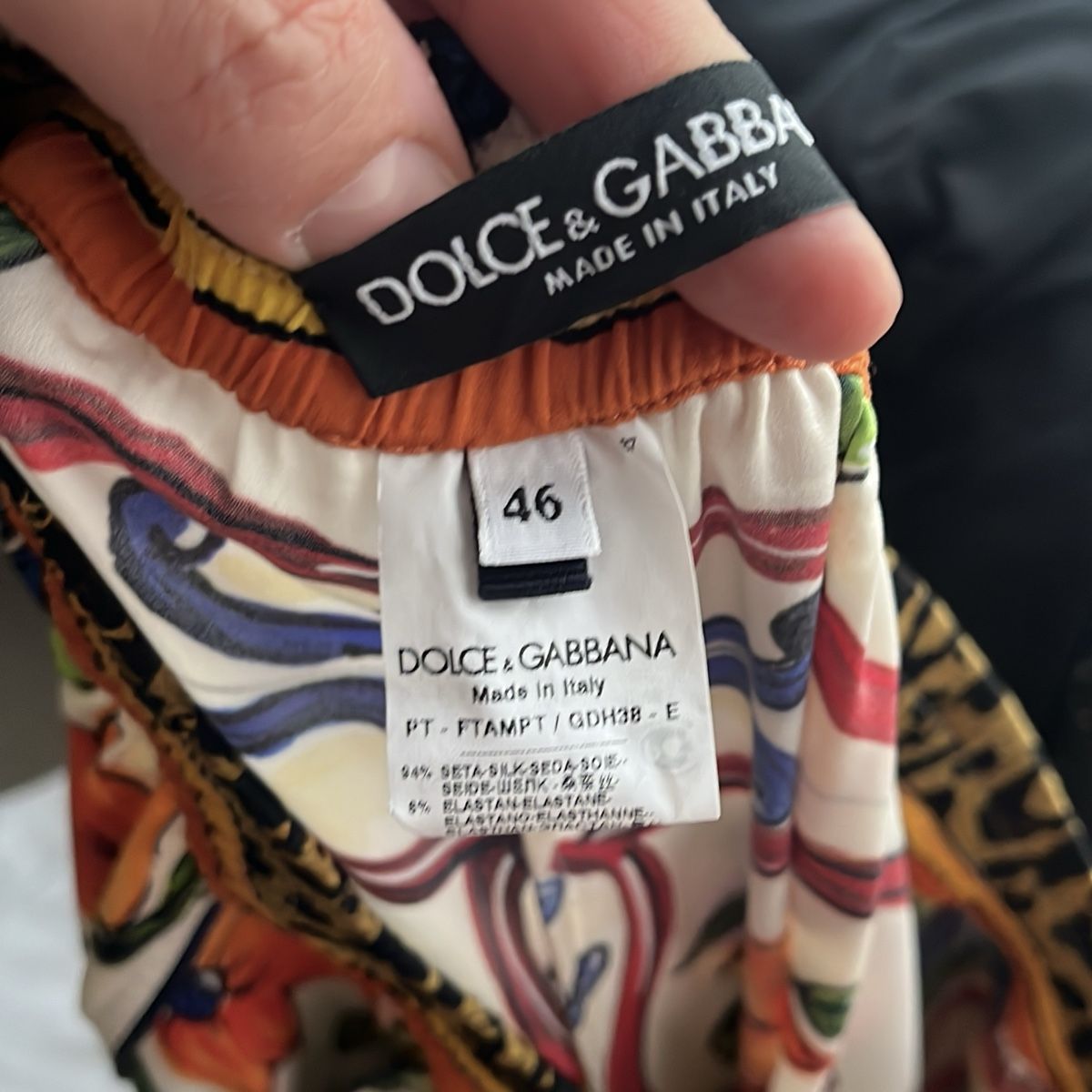 Dolce & Gabbana Pantaloni: Dolce&Gabbana Seidenhose, Grösse 46 – Nuovo (secondo la descrizione) da Schlieren venduto da Lombi13 2