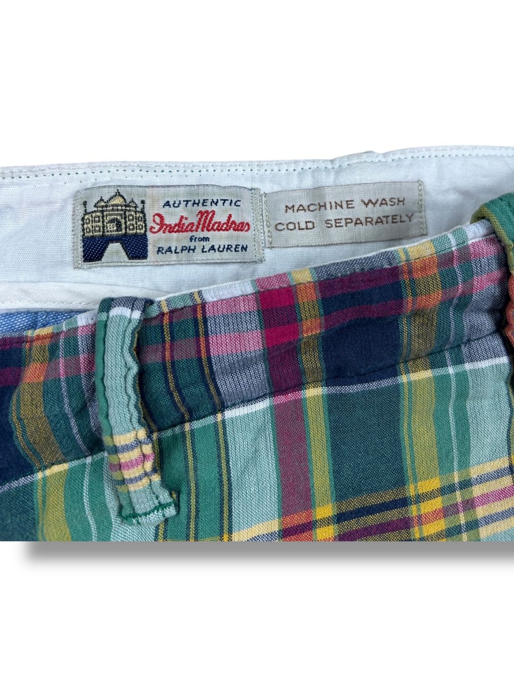 Ralph Lauren Pantaloni: Short Ralph Lauren Multicolore patchwork - W35 India Madras – Nuovo (secondo la descrizione) da Hauterive NE venduto da Leo_o 2