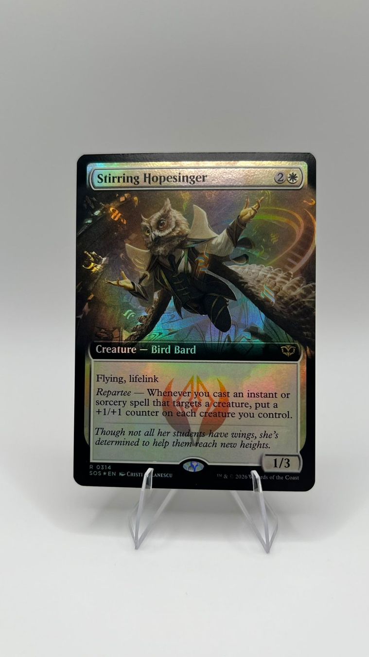 Magic The Gathering Carte collezionabili: Stirring Hopesinger Extended Foil – Nuovo (secondo la descrizione) da Wilen b. Wollerau venduto da GarruksShop