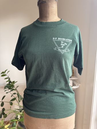 Vintage Shirt Hockey S Grün