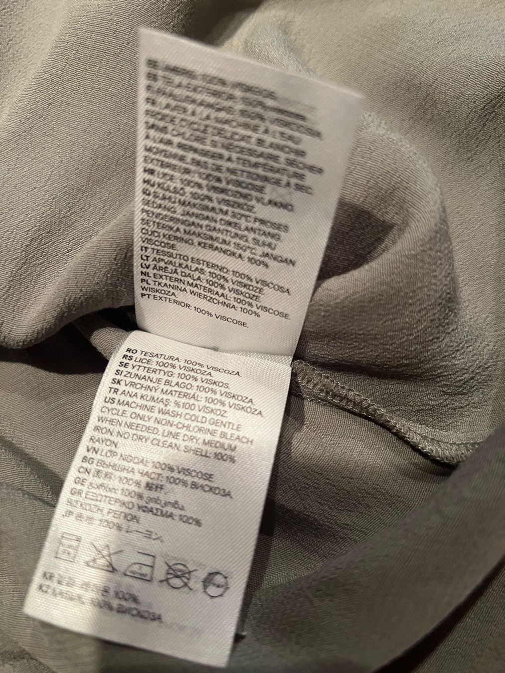 Camicette: SALE H&M Bluse, Khaki, Grösse M – Usato da Ruggell venduto da Malbuntiger01 1