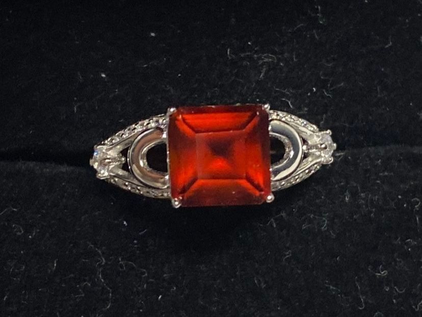 Anelli: Echter Granat Ring Grösse verstellbar 925 Silber – Nuovo (secondo la descrizione) da St. Gallen venduto da GIULESGG
