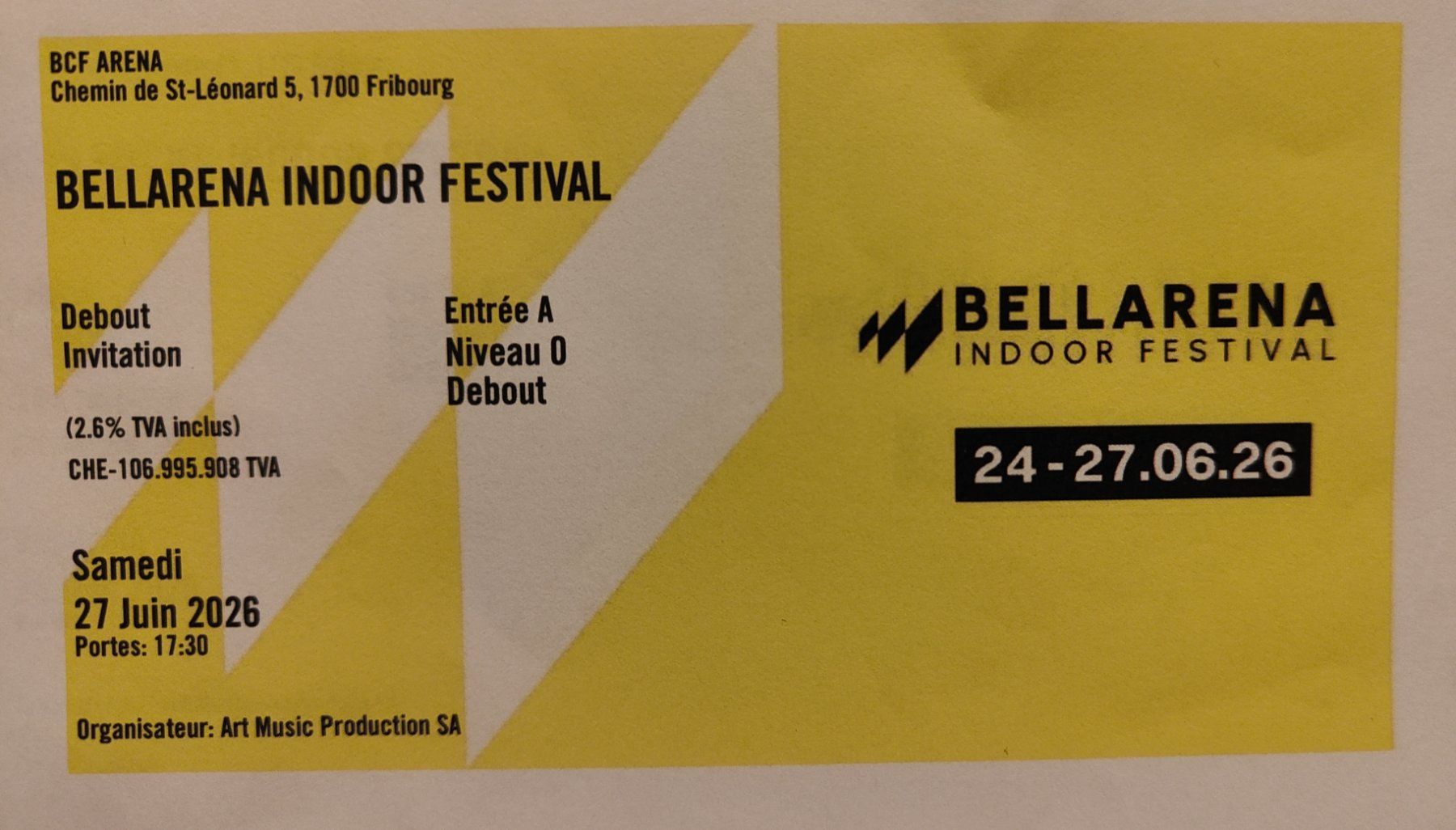 Tickets: Billets Bellarena – Neu und originalverpackt aus Villars-sur-Glâne von speedygl 3