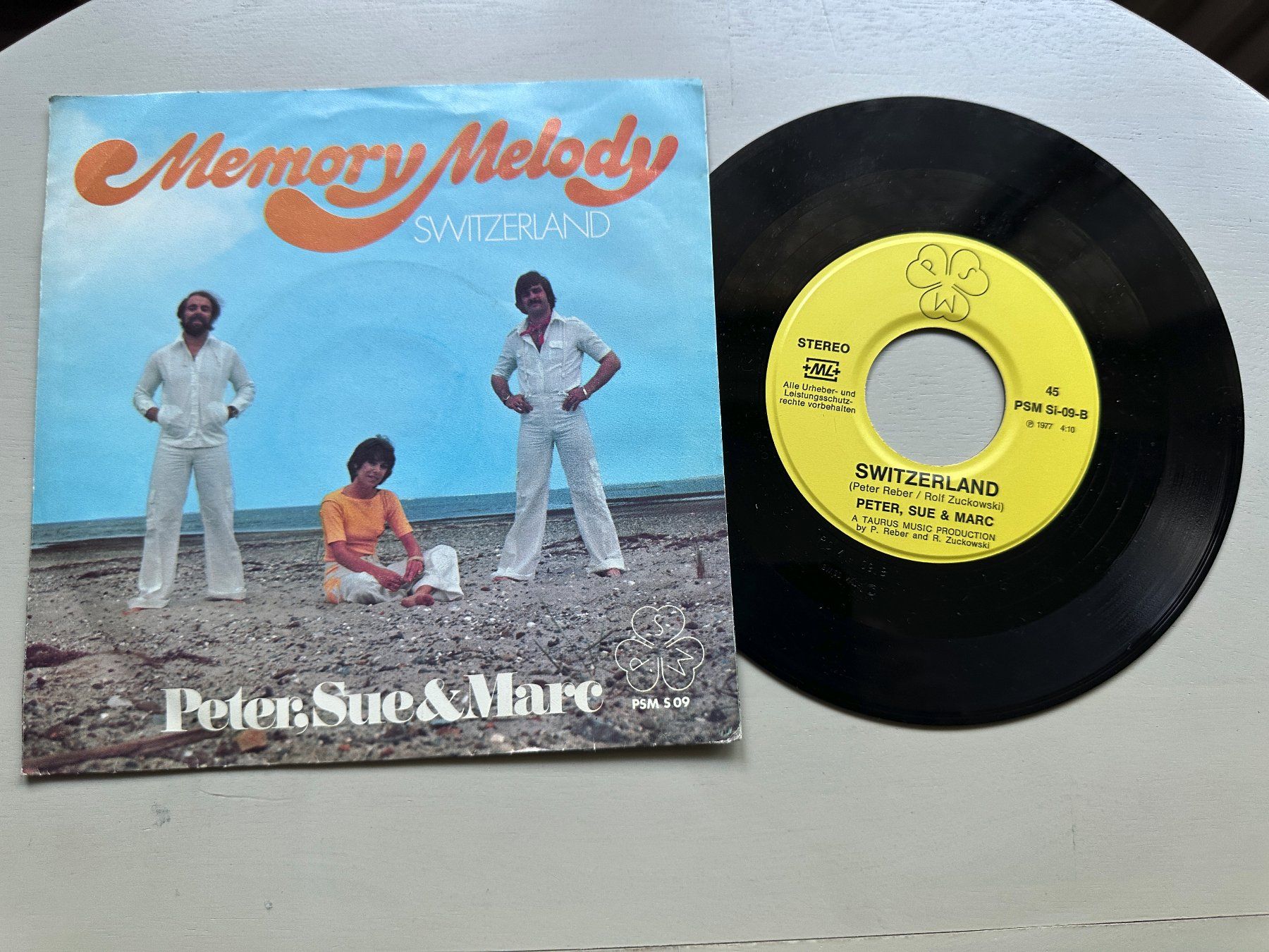 Schallplatten: PETER SUE & MARC SCHELL Single SWISS Kult Memory melody – Gebraucht aus Basel von Partridge 1