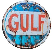 GULF  - Blechschild  (neu/OVP)