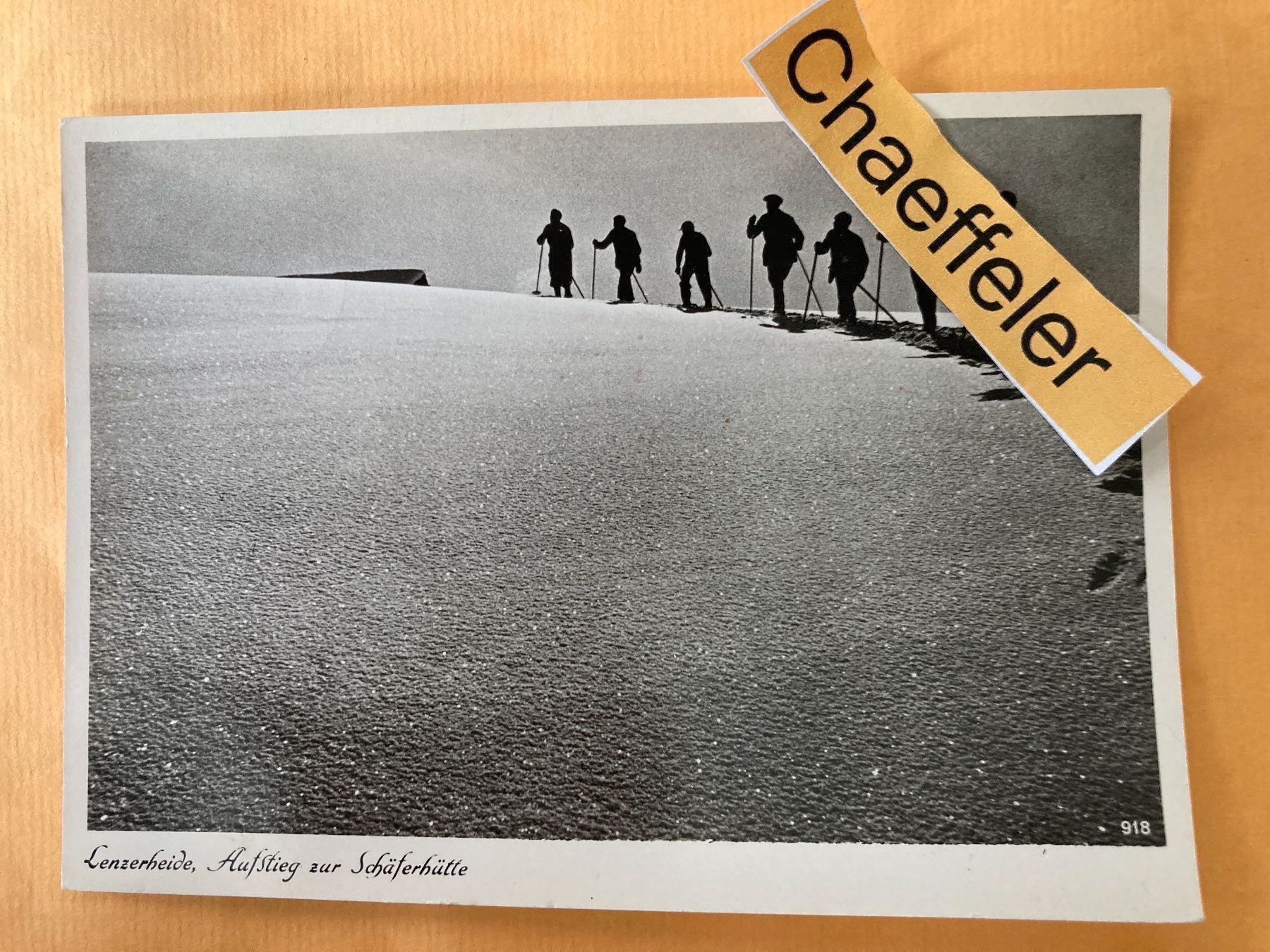 Cartoline postali: Lenzerheide, Aufstieg zur Schäferhütte – Usato da Zürich venduto da Chaeffeler