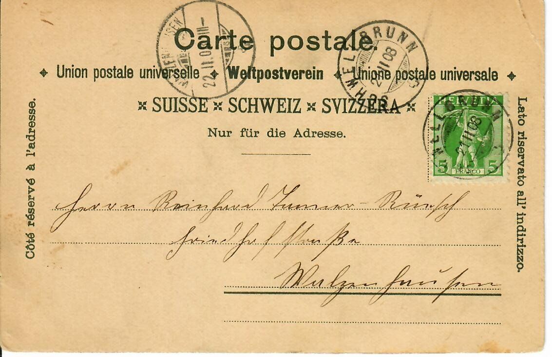Cartoline postali: Gruss aus St.Gallen – Usato da Hochdorf venduto da Ziegel-16 1