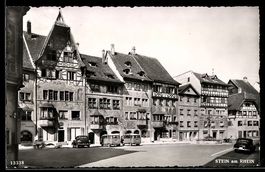 AK Stein am Rhein, Häuserzeile an der Rheinfront