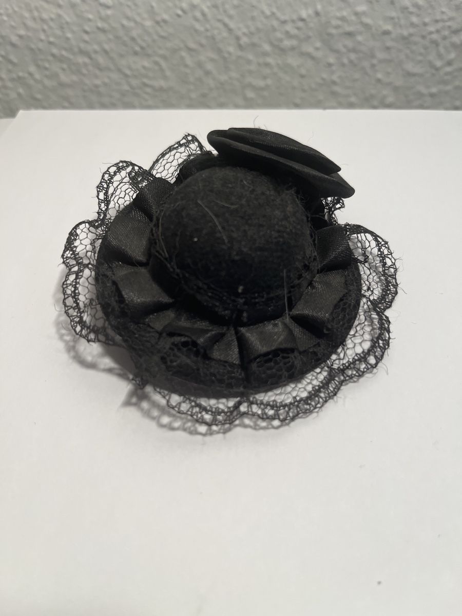 Haarschmuck: Schwarzer Mini-Hut Haarspange, Viktorian Goth – Neu (gemäss Beschreibung) aus Trimbach von Ninusch