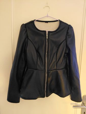 Kunstlederjacke, warm gefüttert