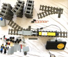 Lego 9V Eisenbahn Konvolut - Set 4564 - Züge Schienen Trafo