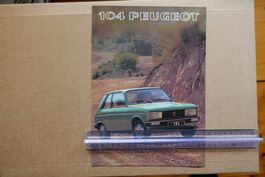 PEUGEOT  104   Originalprospekt