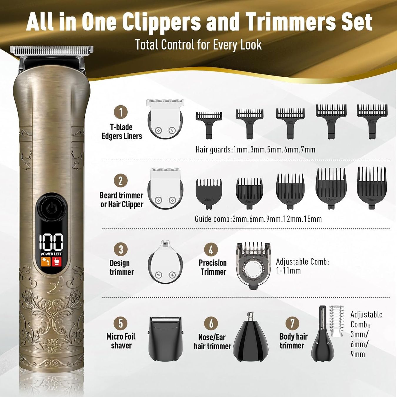 Prodotti per la cura & articoli per la pulizia: Haarschneider Herren 17in1 Barttrimmer Set – Nuovo e nell'imballaggio originale da Suhr venduto da TradeMasters 1