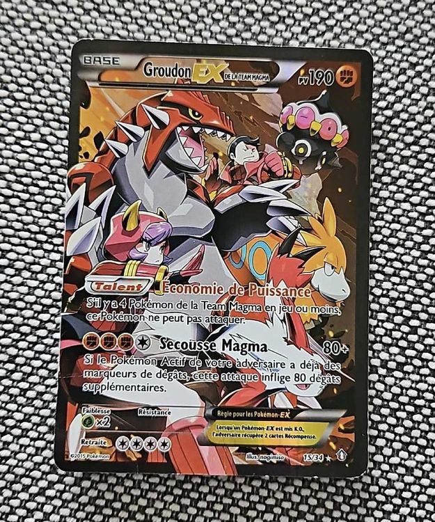 Carte Pokémon Team Magma's Groudon EX (DCR 15) XY RARE | Kaufen auf Ricardo