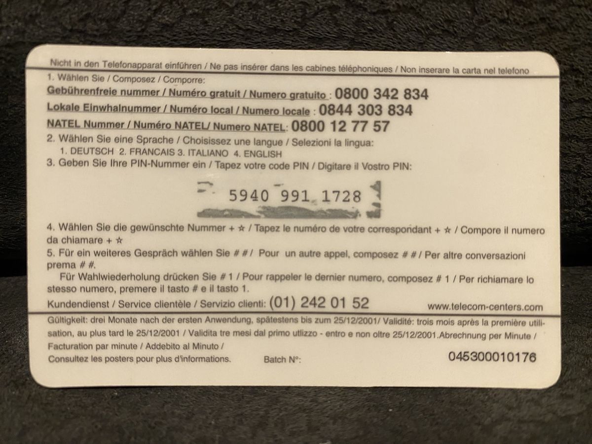 Schede telefoniche: Carte – Usato da Lausanne venduto da babacard10 1