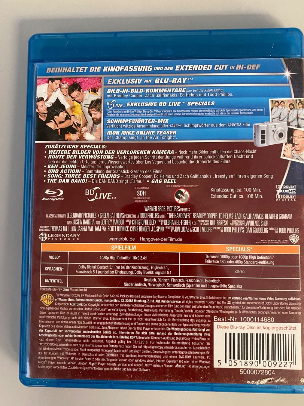 Tutti i DVDs: Hangover Blu-ray – Usato da Muri b. Bern venduto da AdidasCollector 2