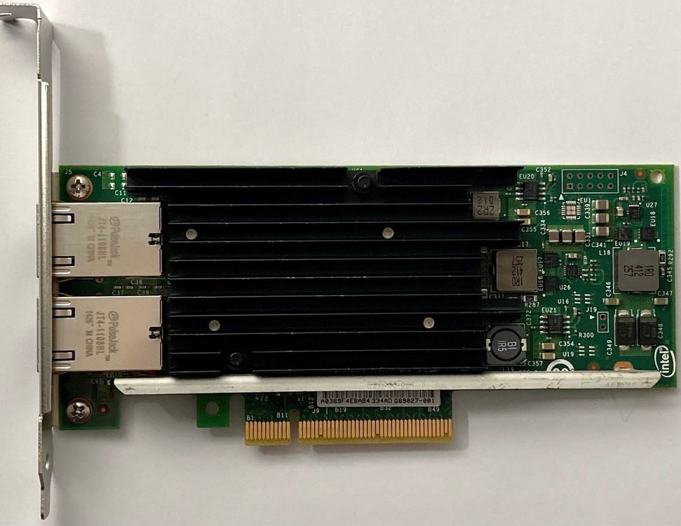 X540-T2 10G PCIe 2.0 X8 Connettore RJ45 A Doppia Porta 10Gbase-T Chipset Intel X540 Scheda Di Rete Server Ethernet Bassa Staffe Alte - Foto 9