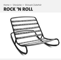 Fatboy Rock'n'Roll Schaukelstuhl -schwarz
