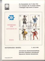 Kartenset Standesläufer PTT Museum 1973, 13 Karten