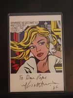 Roy Lichtenstein - handsigniert Kunstpostkarte - selten