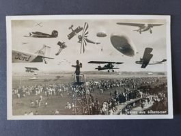 1937, Flug - Postkarte nach Wald - Sonder-Postflug