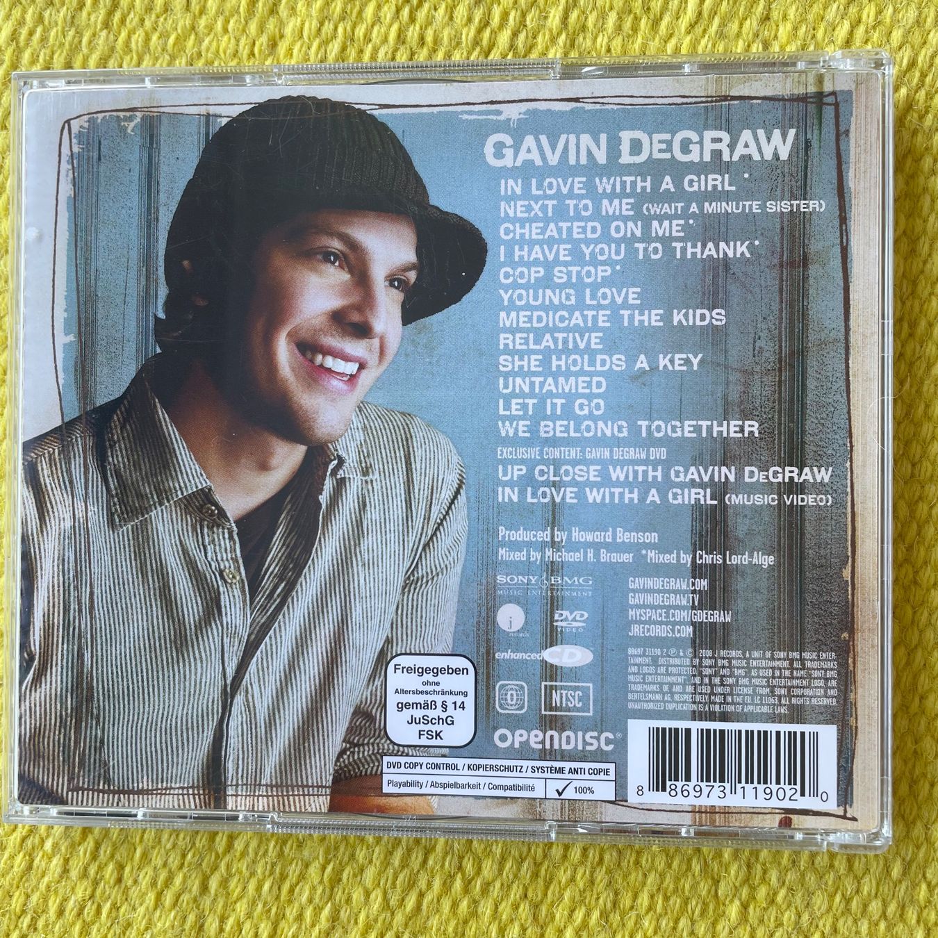 CD: GAVIN DEGRAW-CD+DVD GAVIN DEGRAW – Usato da Rorschacherberg venduto da CD-Roli 1