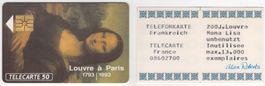 Mona Lisa - ungebrauchte Telefonkarte von Frankreich