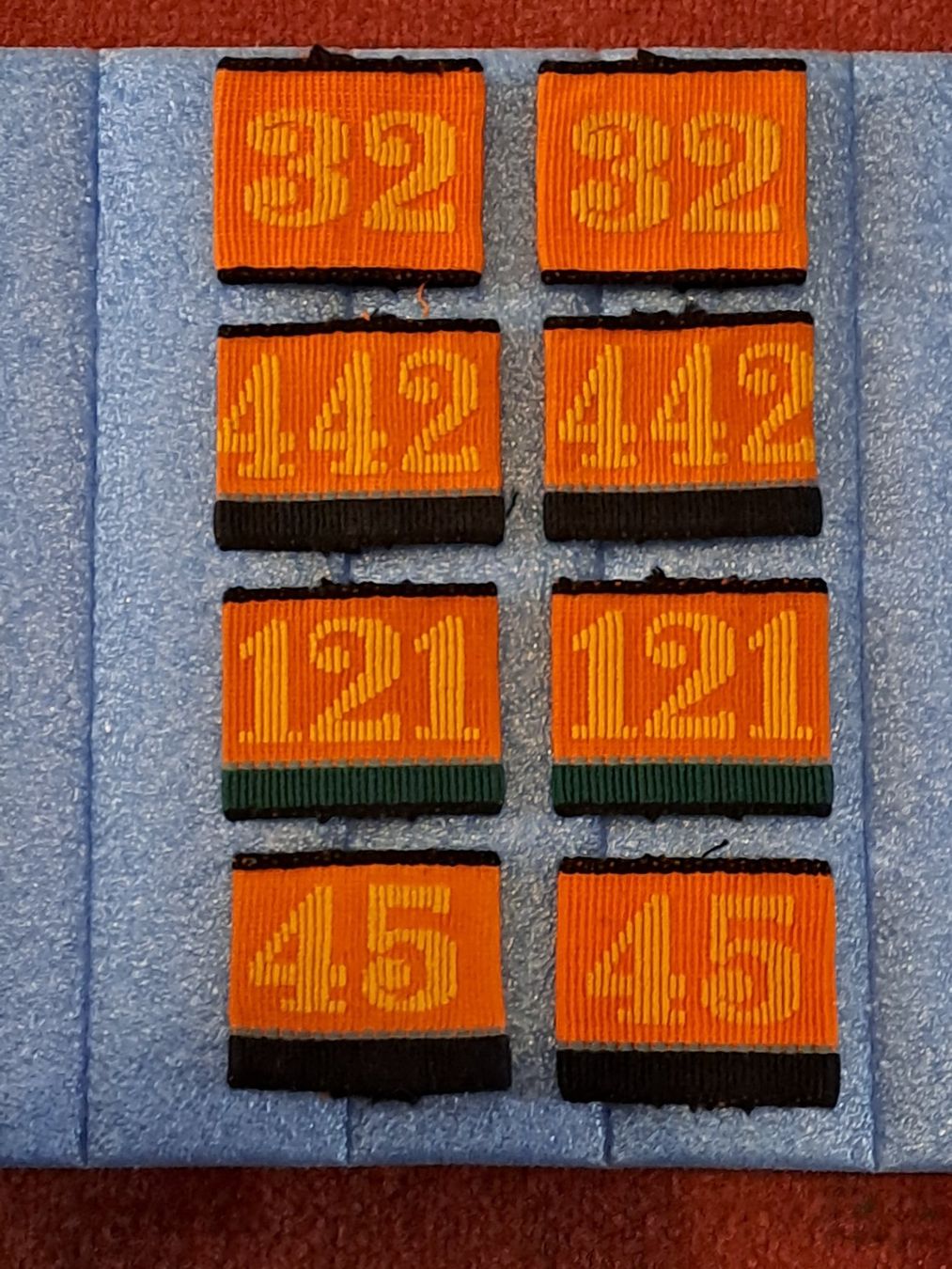 Schweizer Armee Uniformi: 4 paar Teritorialtruppen Patten, auch andere Nummern – Usato da St.Gallen venduto da Infanteriewerk