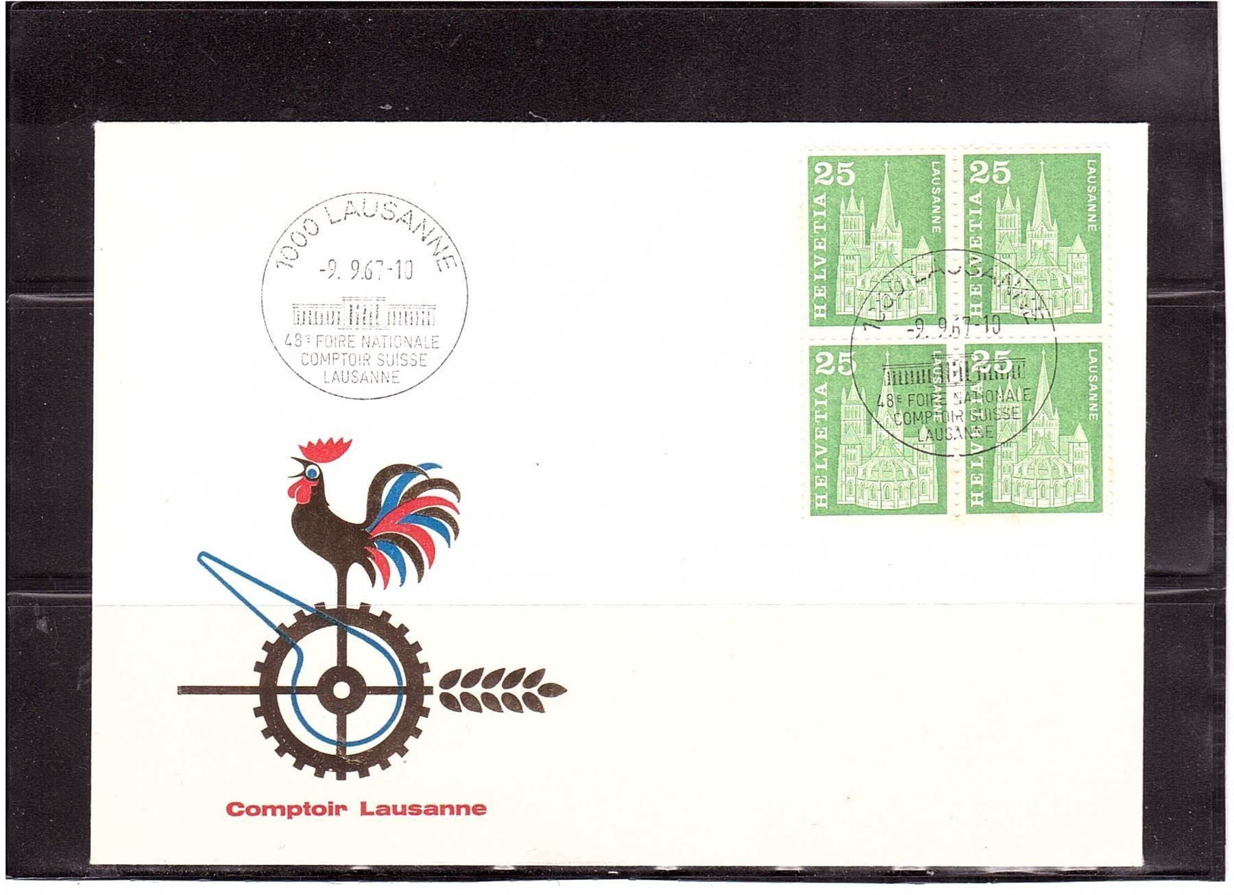 Tous les timbres: 1967 Lausanne Blockbrief – Neuf (Voir description) à Rheinau par loxis